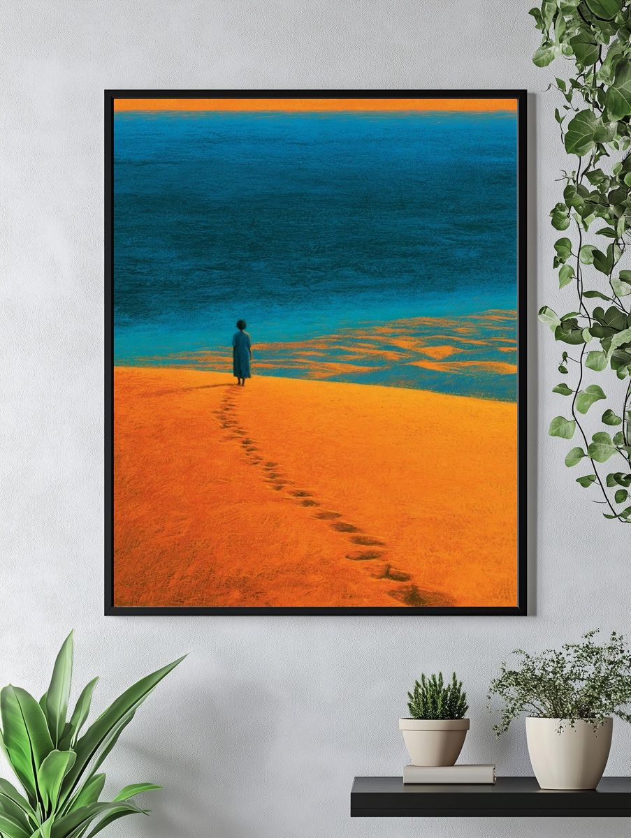 Desert Horizon Surrealism Poster. — room view 4