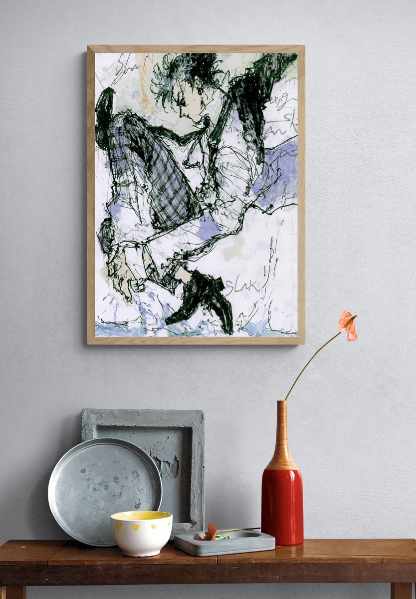 Abstract Figure Sketch Poster. — room view 3