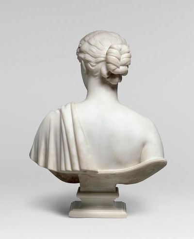 Marble sculpture of back of woman. (1850–54; carved after 1854). poster