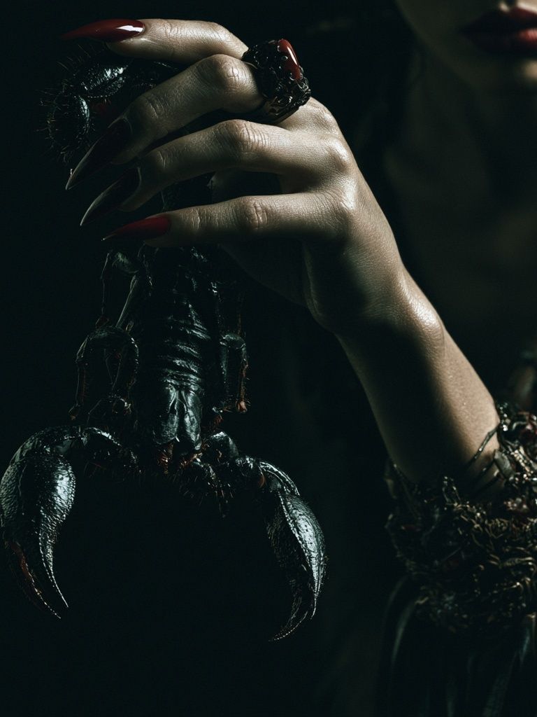 Dark Gothic Claw Portrait Poster. poster — fine-art art