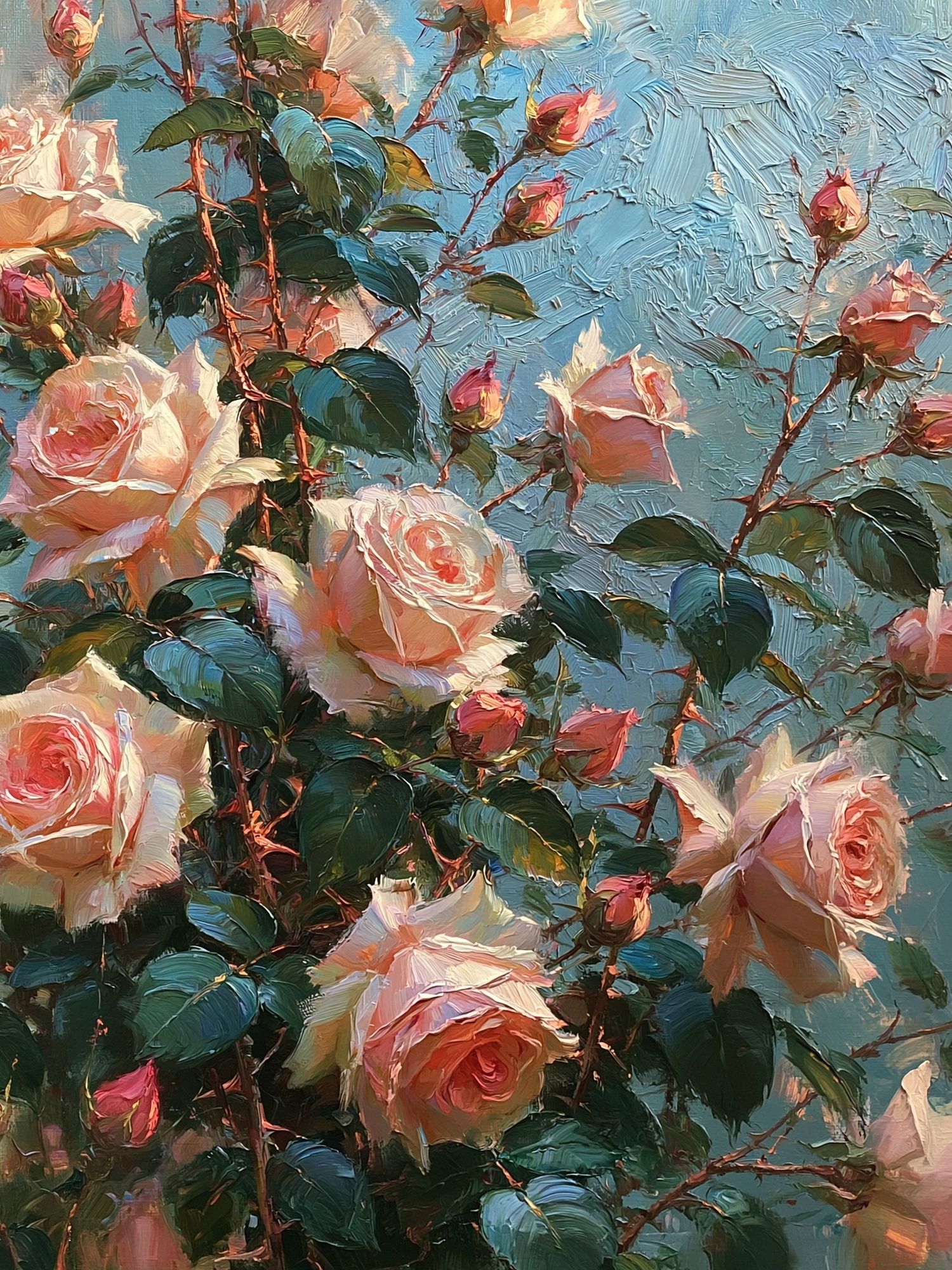 Blush Roses Fine-Art Print. poster detail