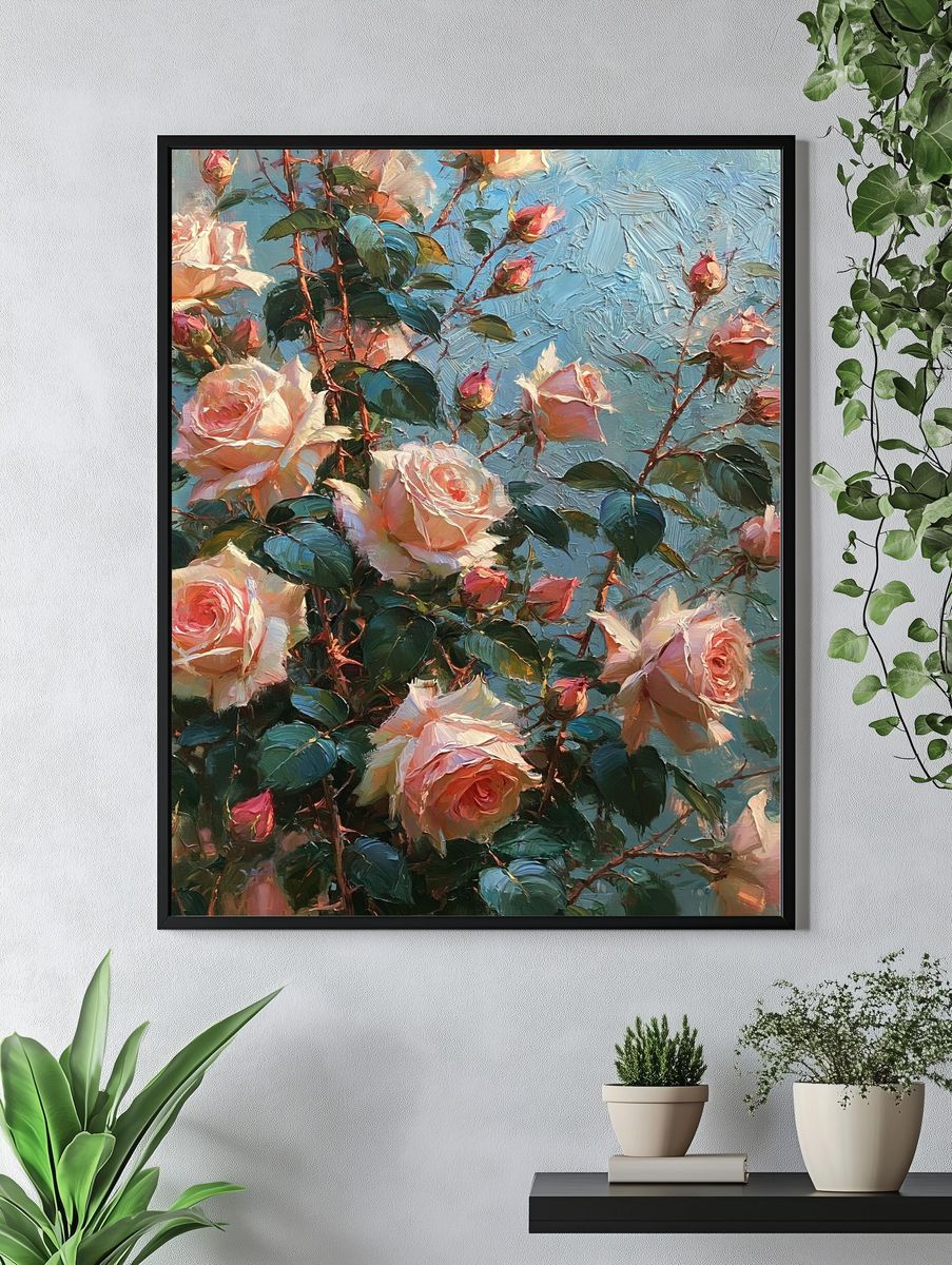 Blush Roses Fine-Art Print. — room view 4