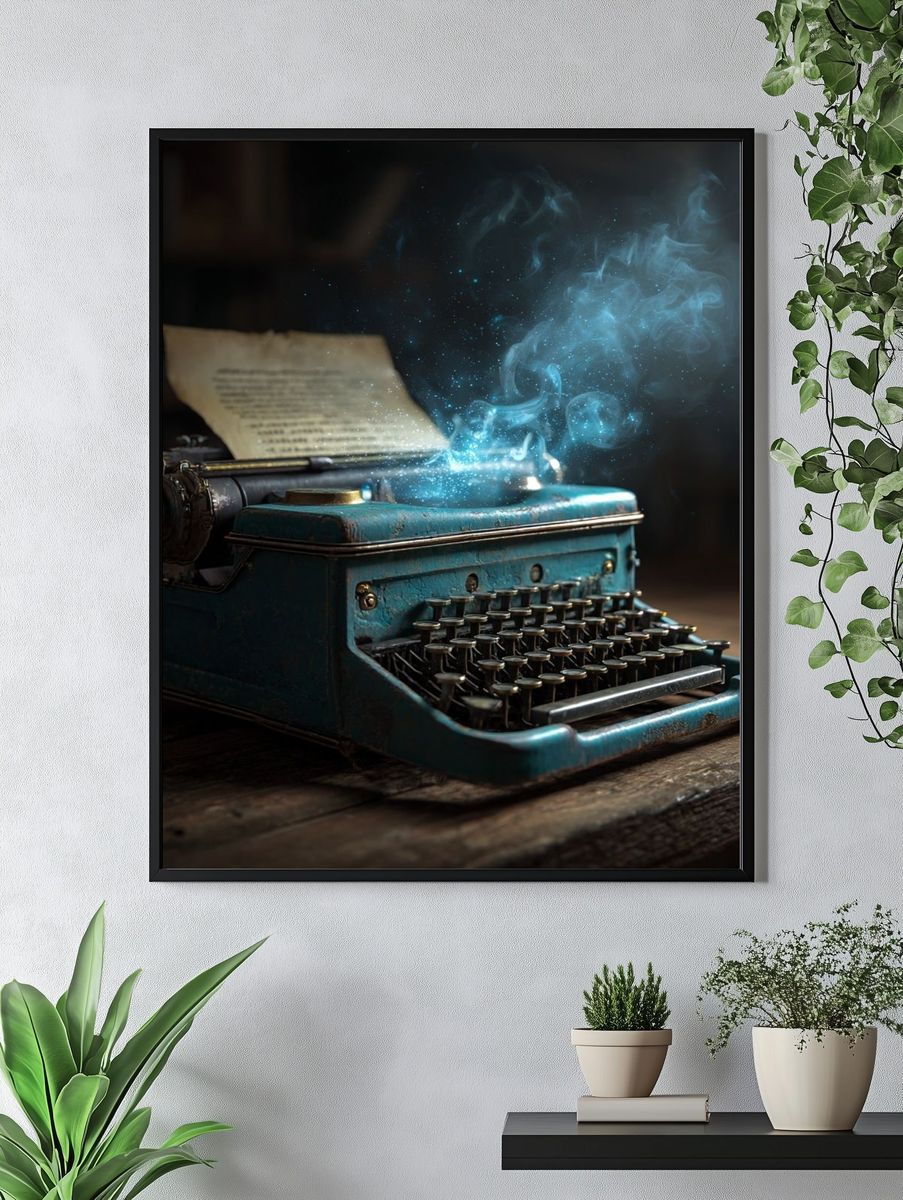Enchanted Typewriter — Fine-Art Print. — room view 4