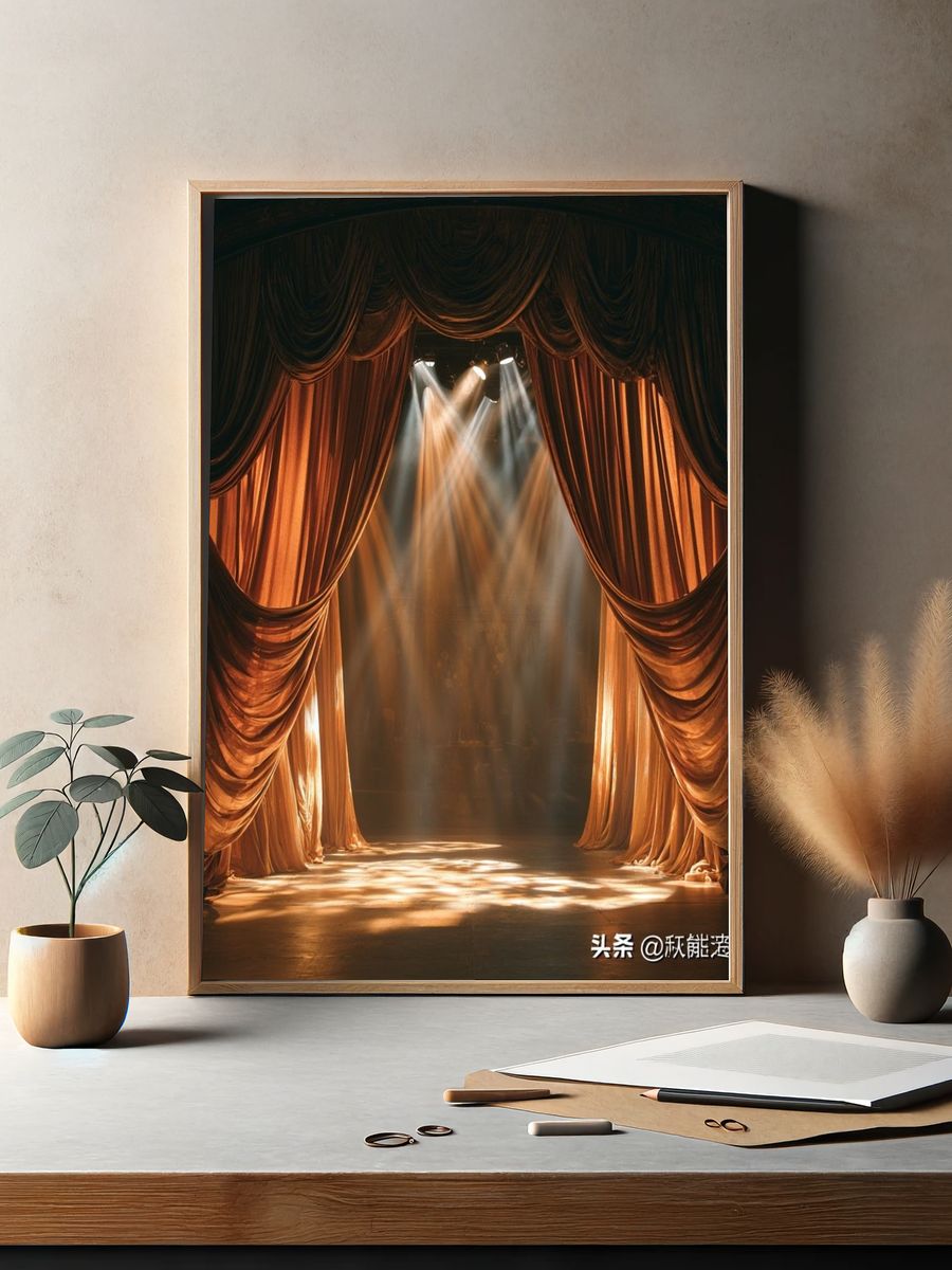 Theater Curtains Stage Poster. — room view 2