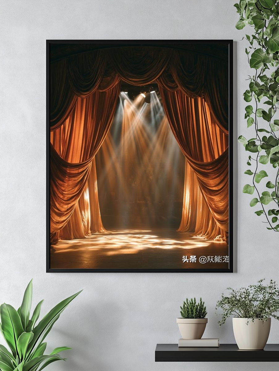 Theater Curtains Stage Poster. — room view 4