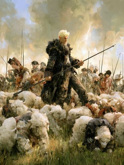 Shepherd in the Meadow Fine-Art Print.