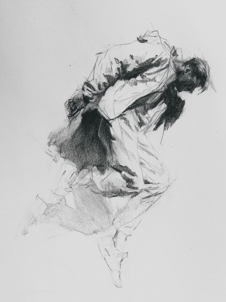 Contemporary Figure Sketch Poster. poster detail