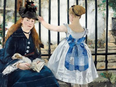 Railway (1873) painting high resolution.