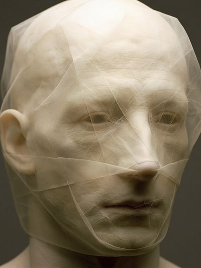 Wrapped Face Portrait Print.