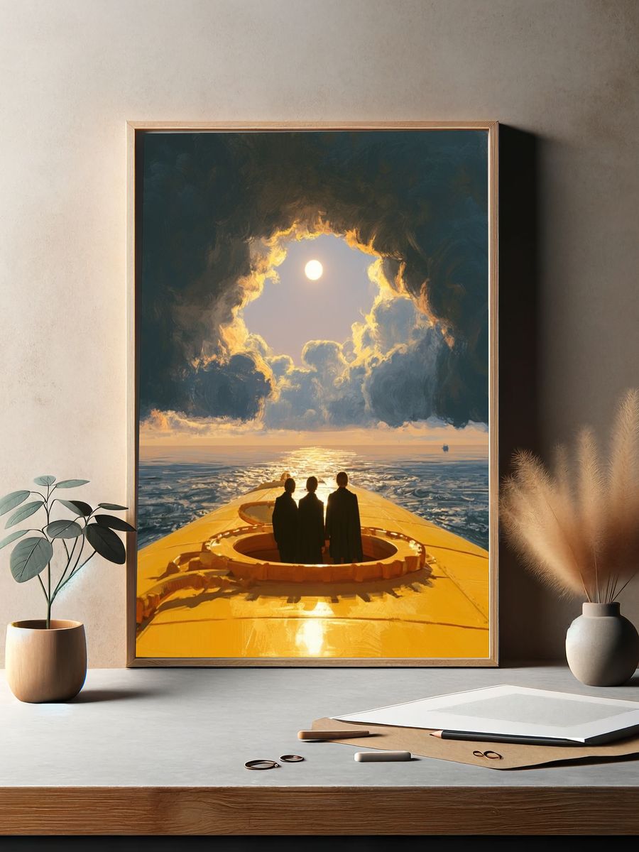 Surreal Ocean Voyage Poster. — room view 2