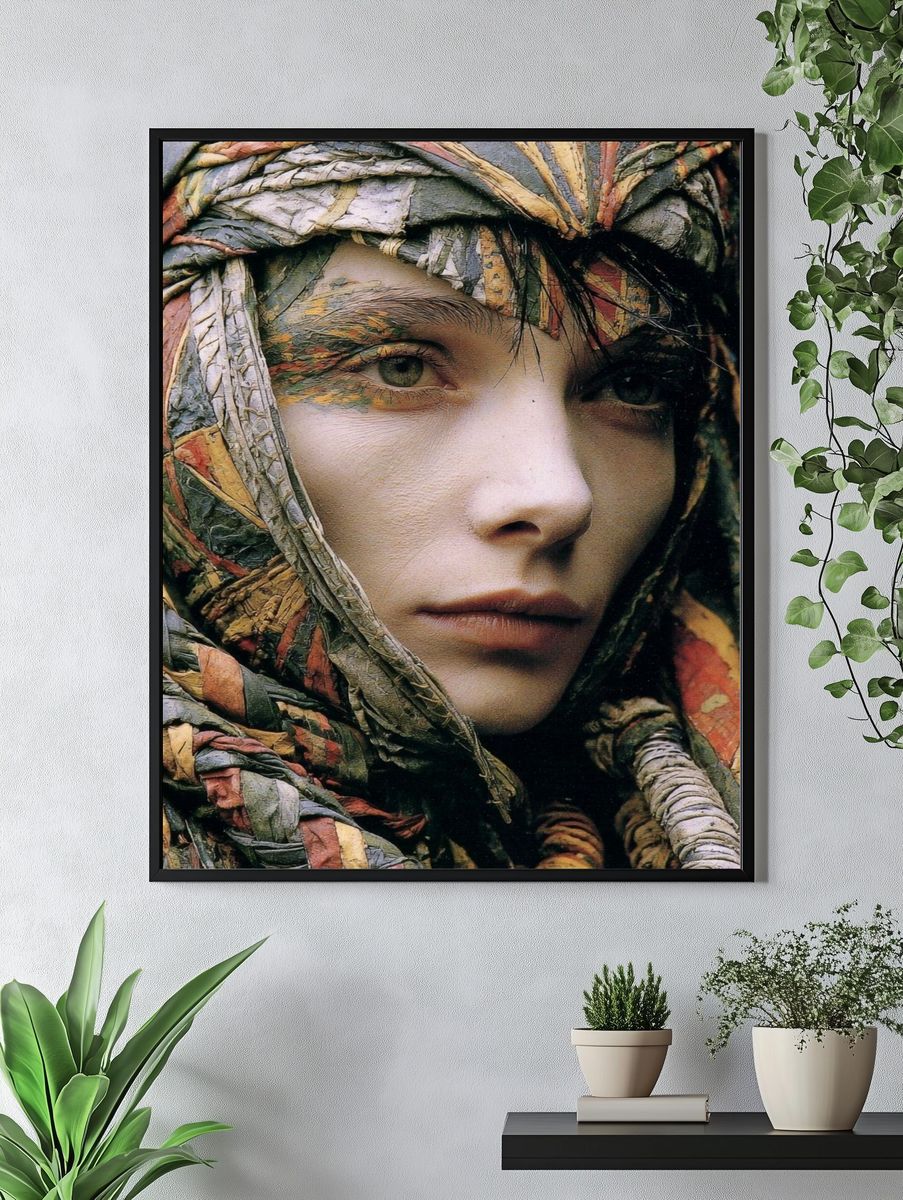 Textured Portrait Fine-Art Print. — room view 4