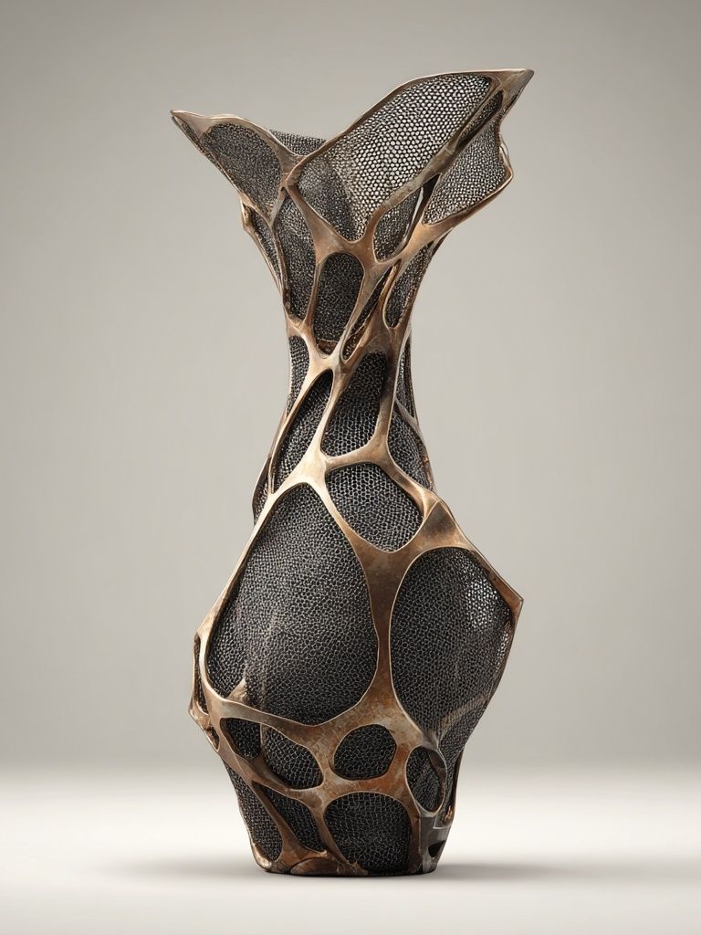 Organic Sculptural Vase Print. poster detail