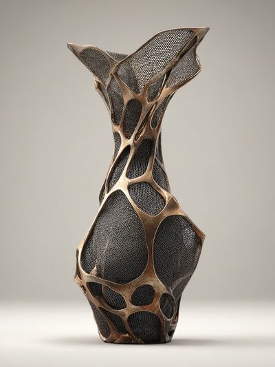 Organic Sculptural Vase Print. poster print