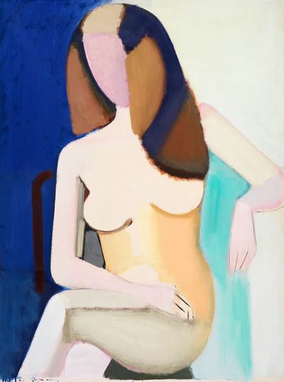 Abstract Seated Woman Fine-Art Poster. poster print