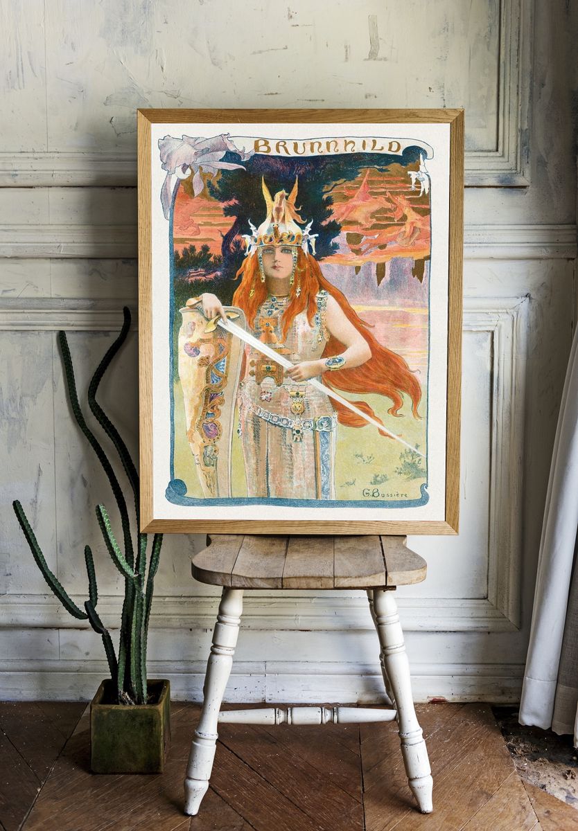 Brunnhild (1899) painting L'Estampe Moderne. — room view 1