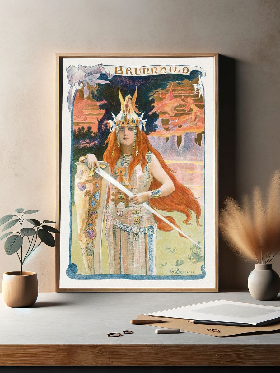 Brunnhild (1899) painting L'Estampe Moderne. — room view 2