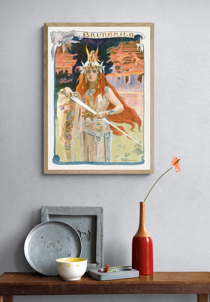 Brunnhild (1899) painting L'Estampe Moderne. — room view 3