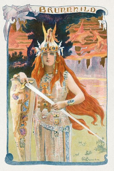 Brunnhild (1899) painting L'Estampe Moderne.