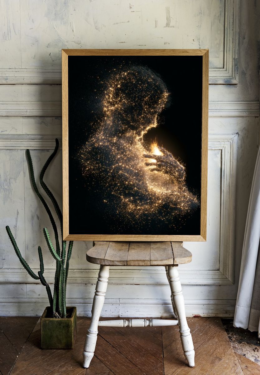 Celestial Figure Fine-Art Print. room preview