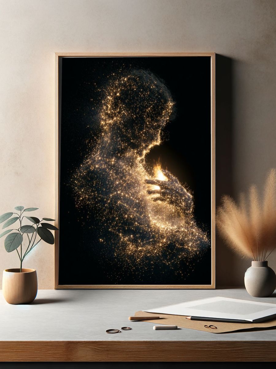Celestial Figure Fine-Art Print. — room view 2