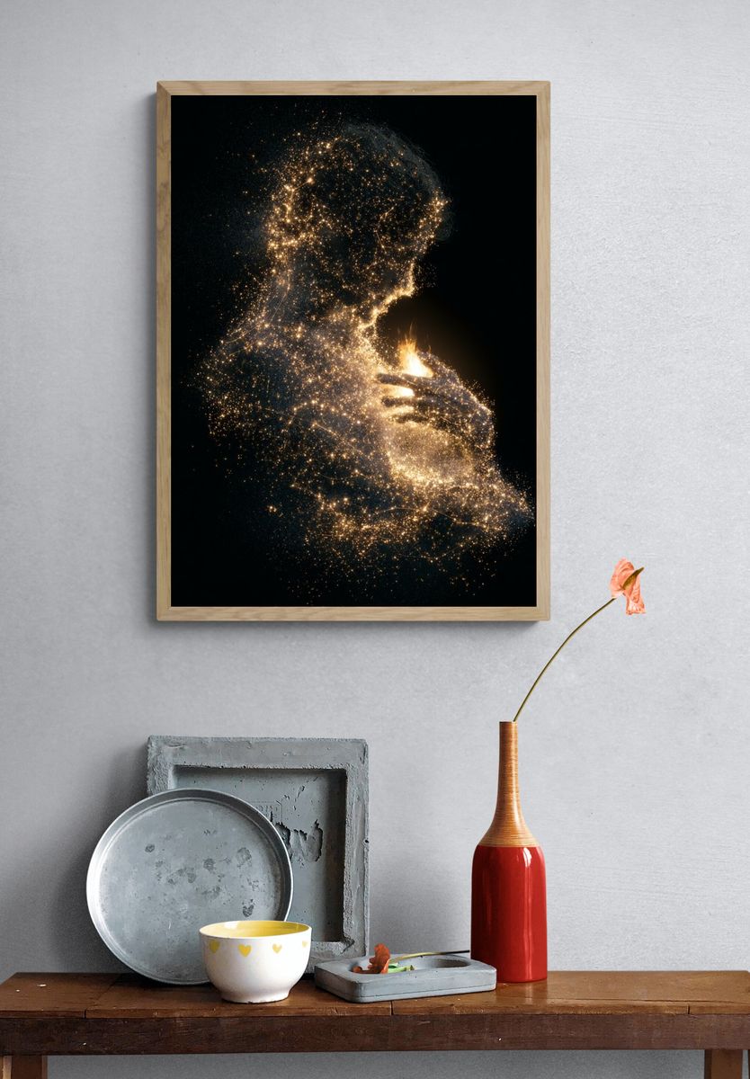 Celestial Figure Fine-Art Print. — room view 3