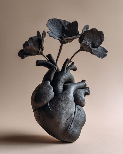 Anatomical Flower Sculpture Print.