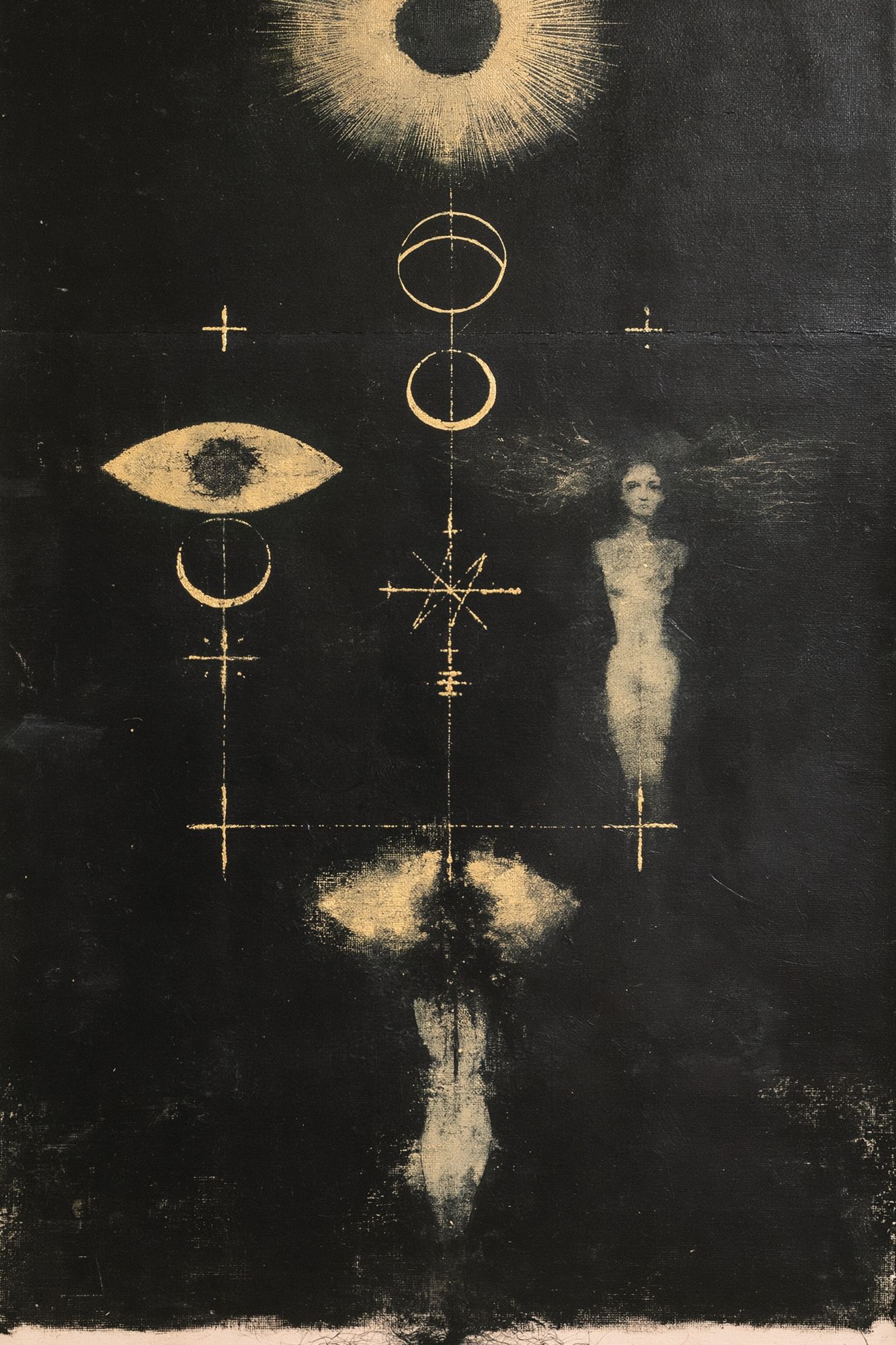 Mystic Occult Symbols Fine-Art Poster. poster — fine-art art