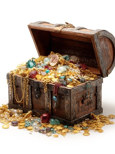 Treasure Chest Still Life Print. poster print