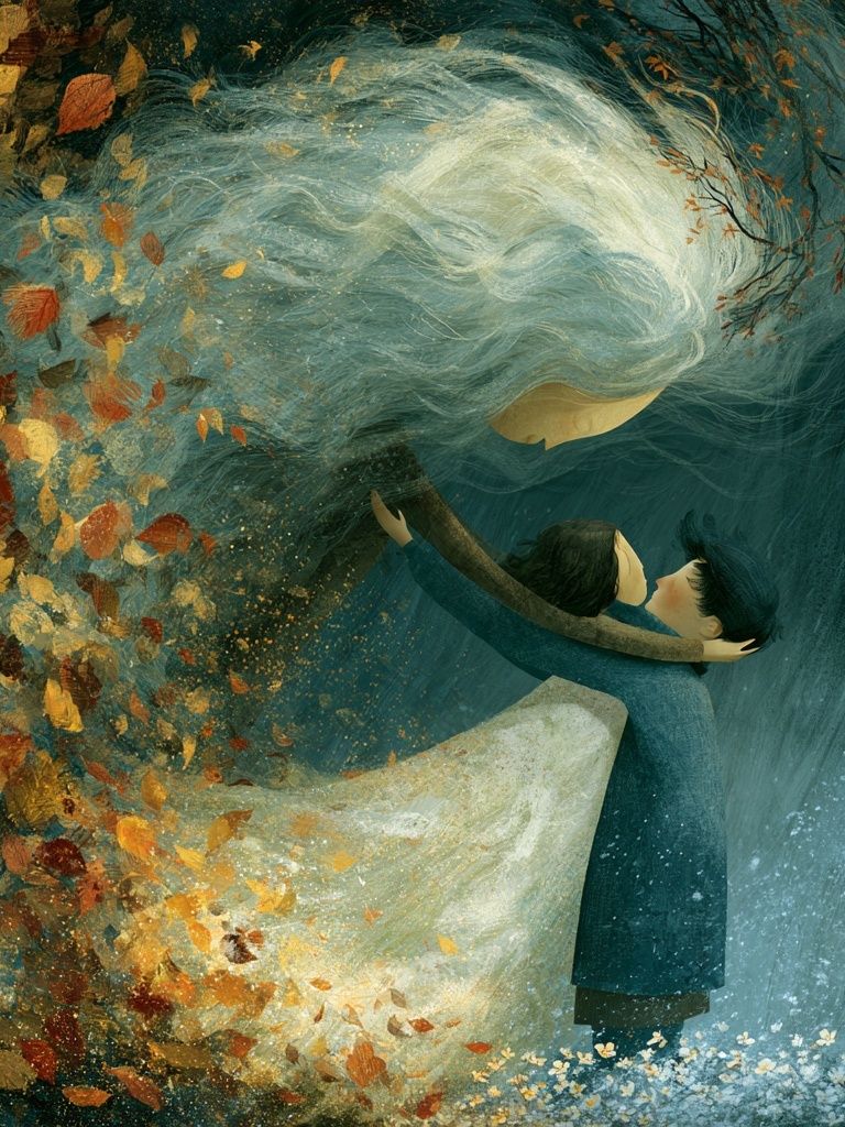 Autumn Embrace — Fine-Art Print. poster detail