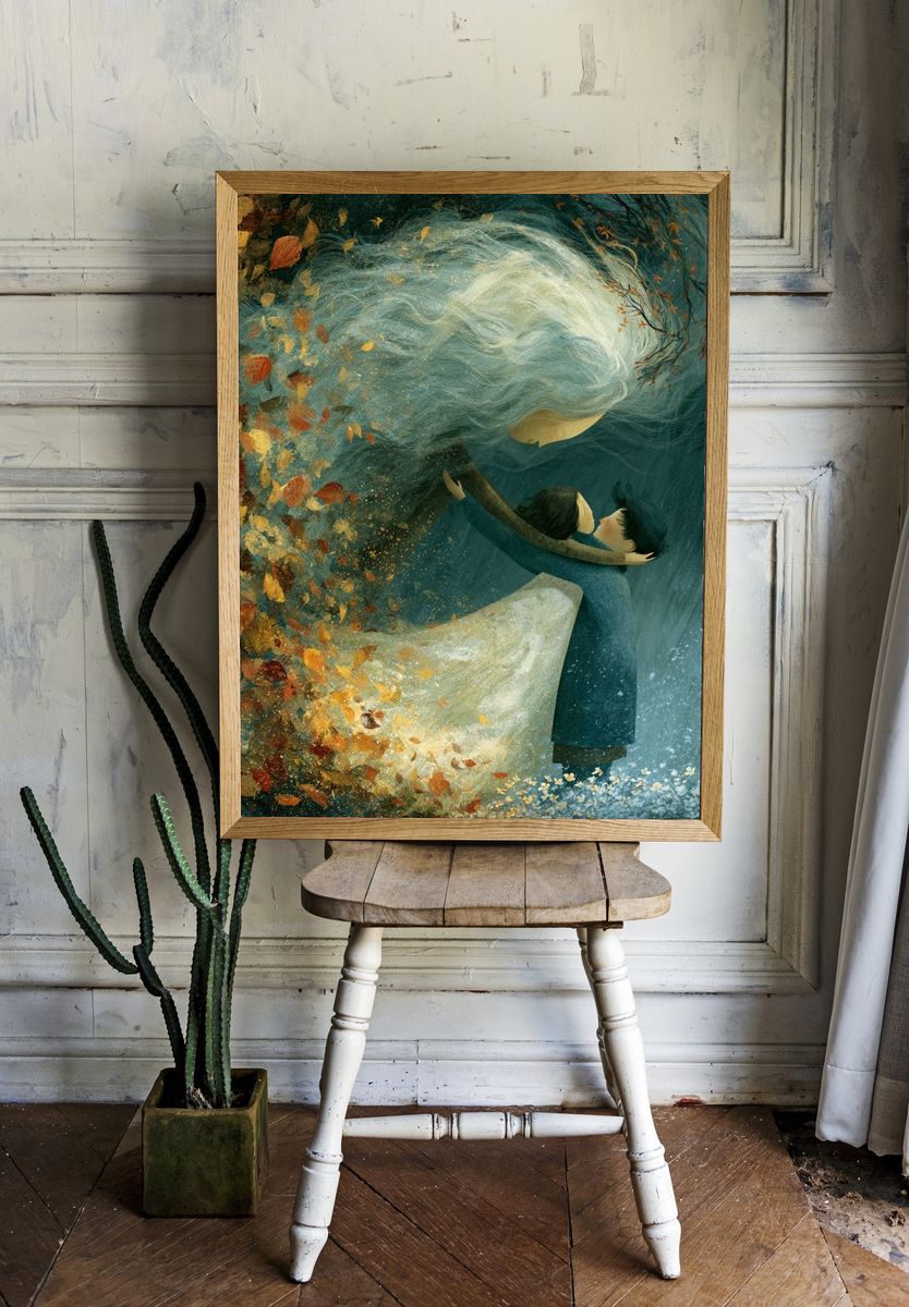 Autumn Embrace — Fine-Art Print. room preview