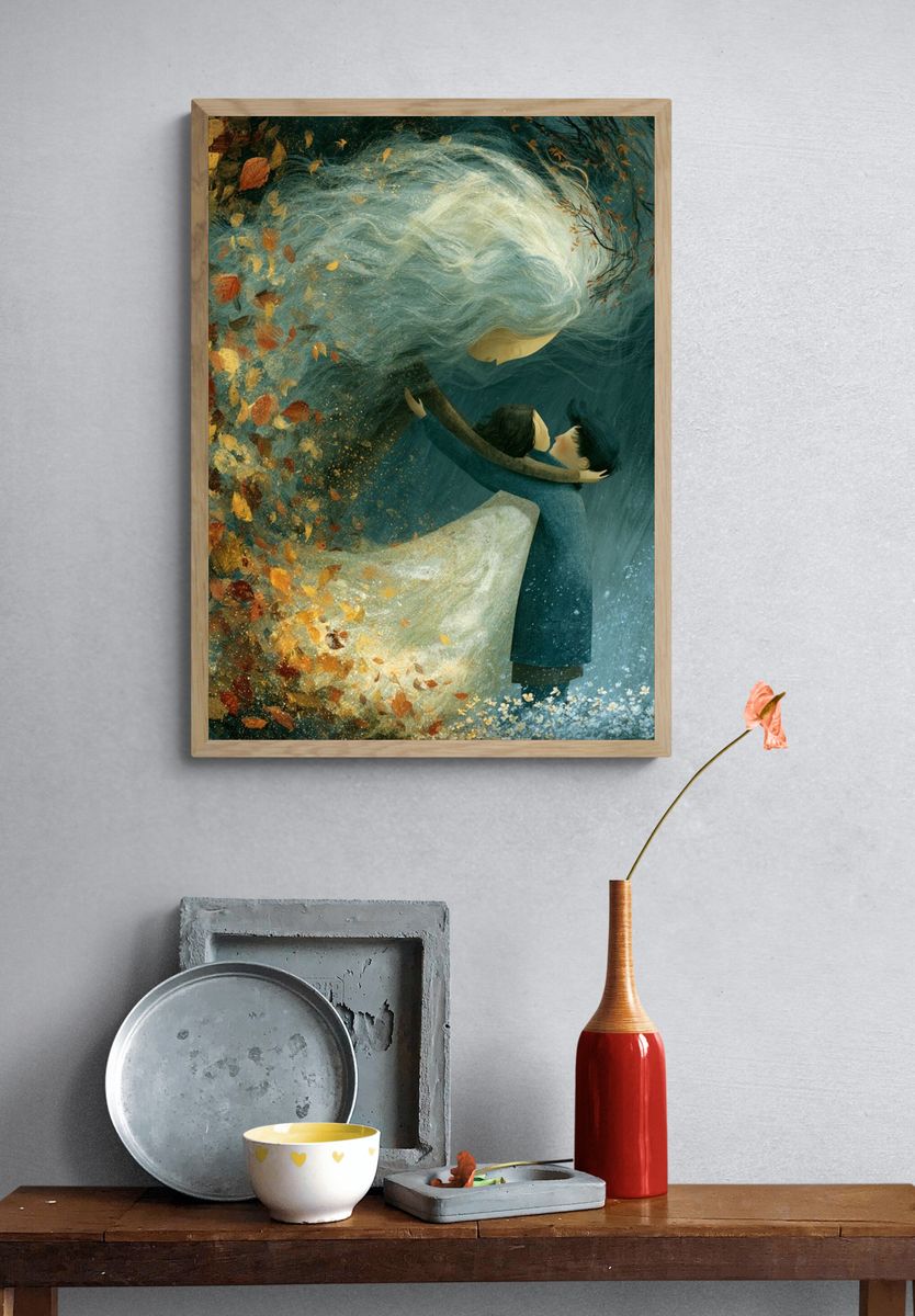 Autumn Embrace — Fine-Art Print. — room view 3