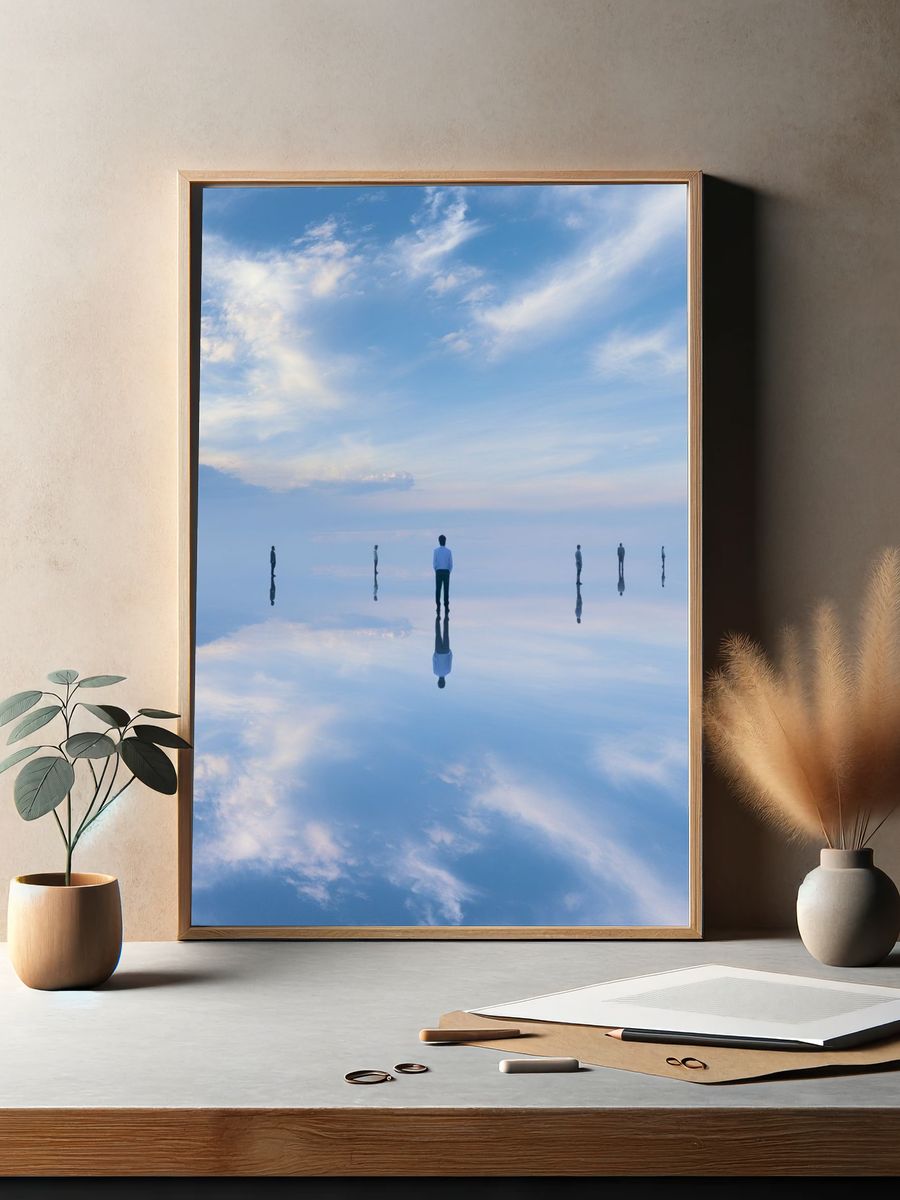 Dreamlike Sky Reflection Print. — room view 2