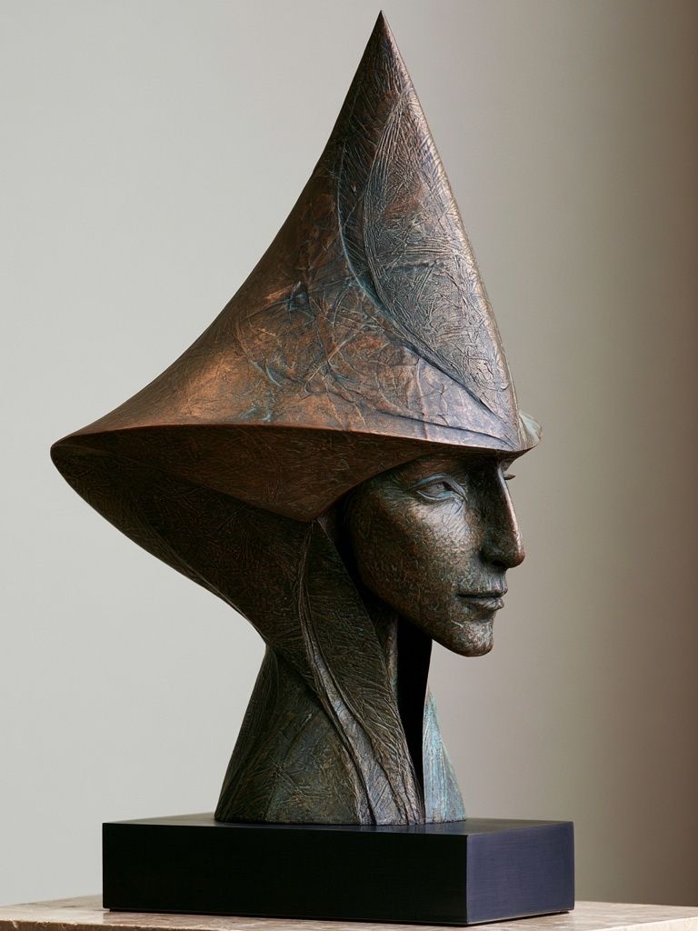 Abstract Bronze Sculpture Poster. poster detail