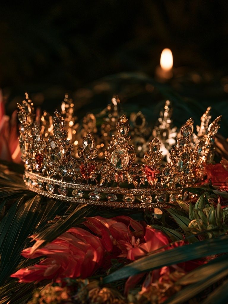 Jeweled Crown Still Life Poster. poster — fine-art art