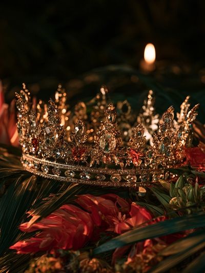 Jeweled Crown Still Life Poster.