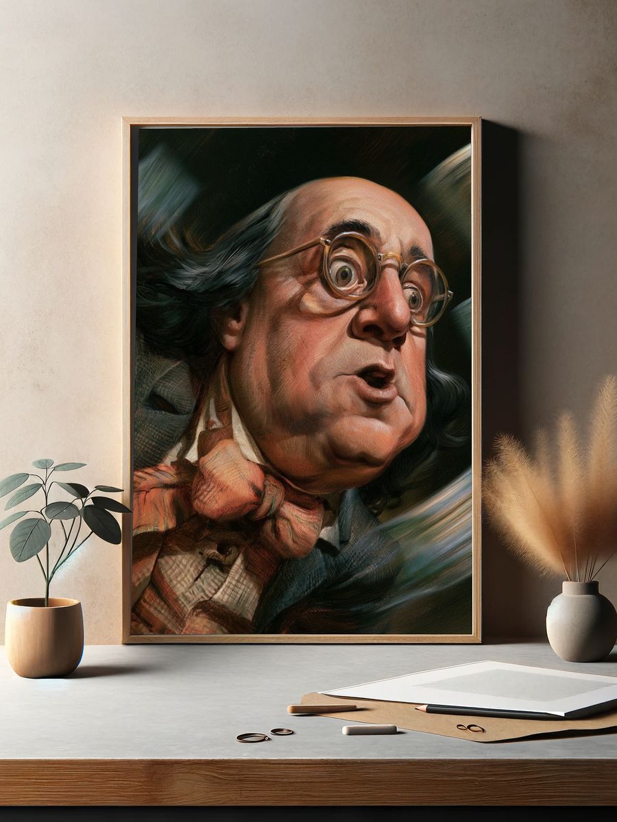 Whimsical Portrait Fine-Art Poster. — room view 2
