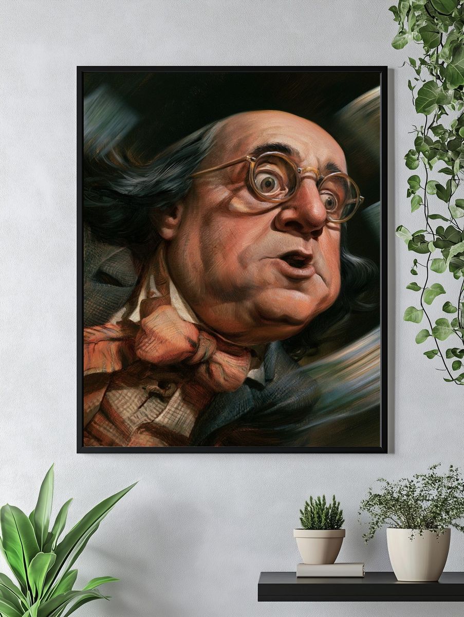 Whimsical Portrait Fine-Art Poster. — room view 4