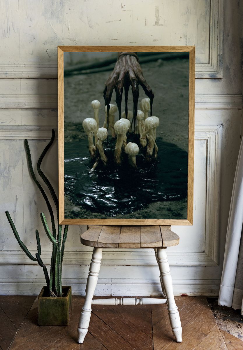 Dark Mushroom Ritual Poster. room preview