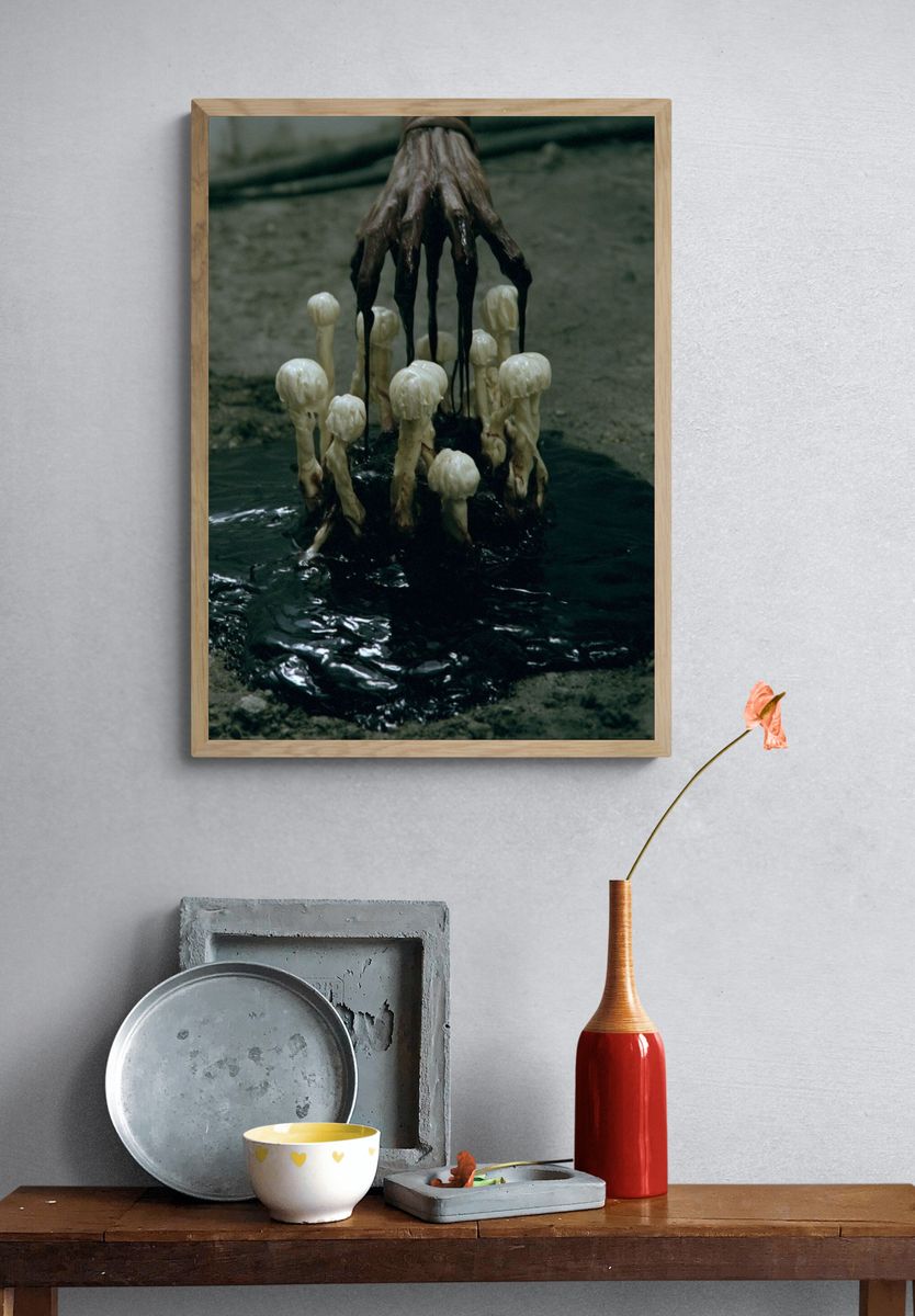 Dark Mushroom Ritual Poster. — room view 3
