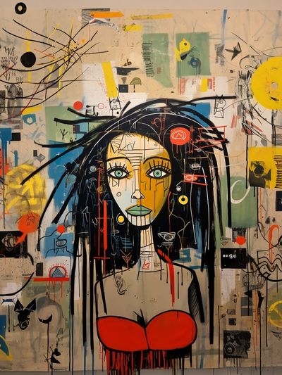 Graffiti Woman Portrait Poster.