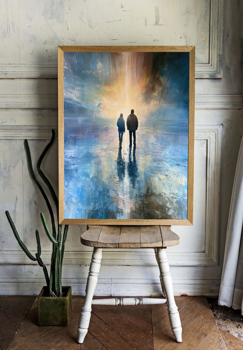 Solitary Walk in Light Print. — room view 1