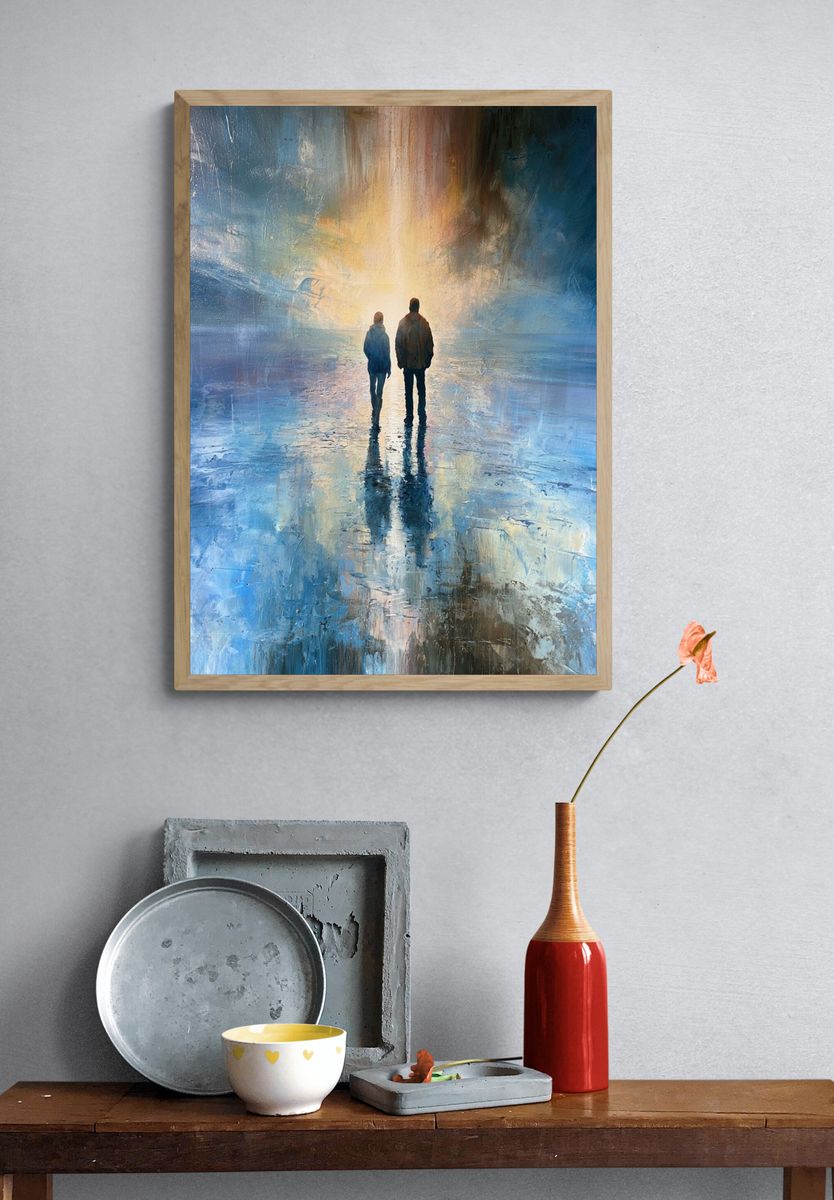 Solitary Walk in Light Print. — room view 3