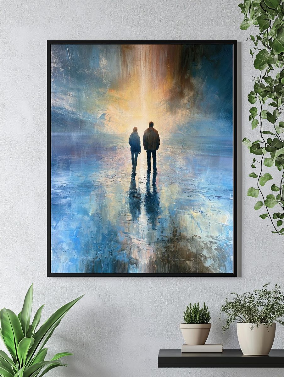 Solitary Walk in Light Print. — room view 4