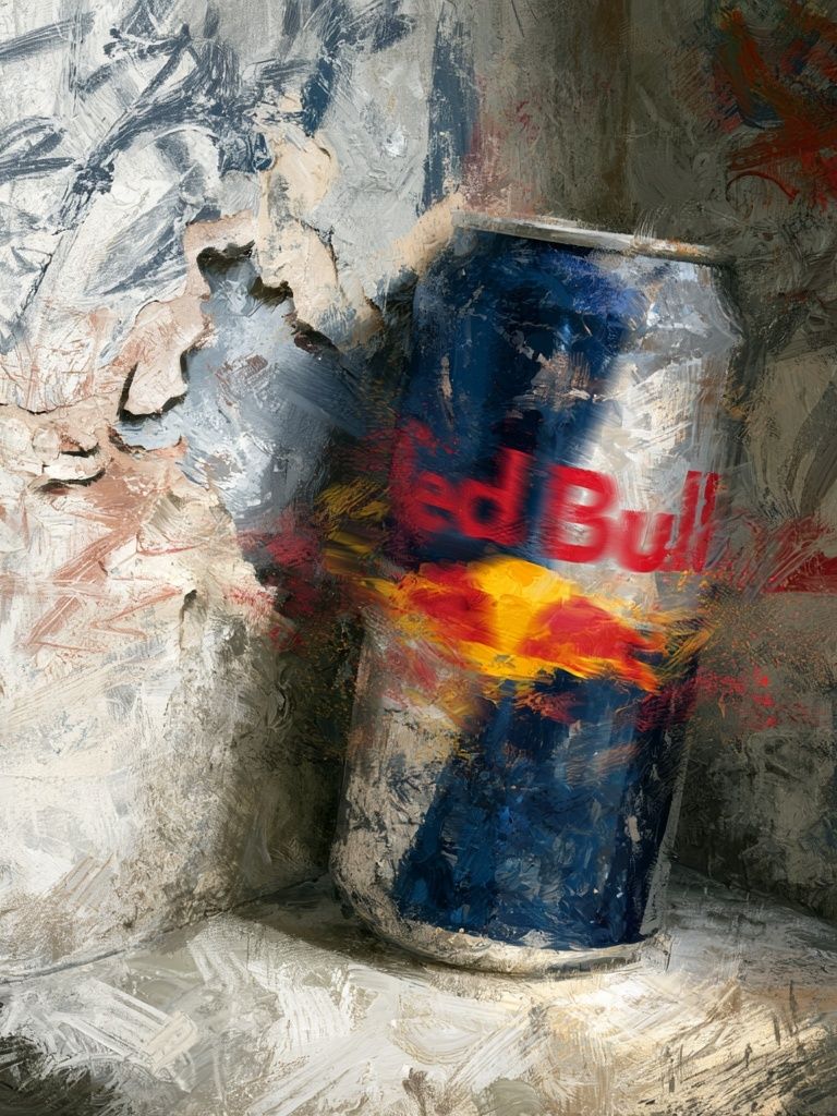 Red Bull Can Contemporary Print. poster — fine-art art