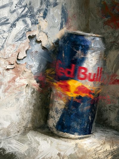 Red Bull Can Contemporary Print.