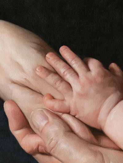 Tender Hands Fine-Art Print. poster