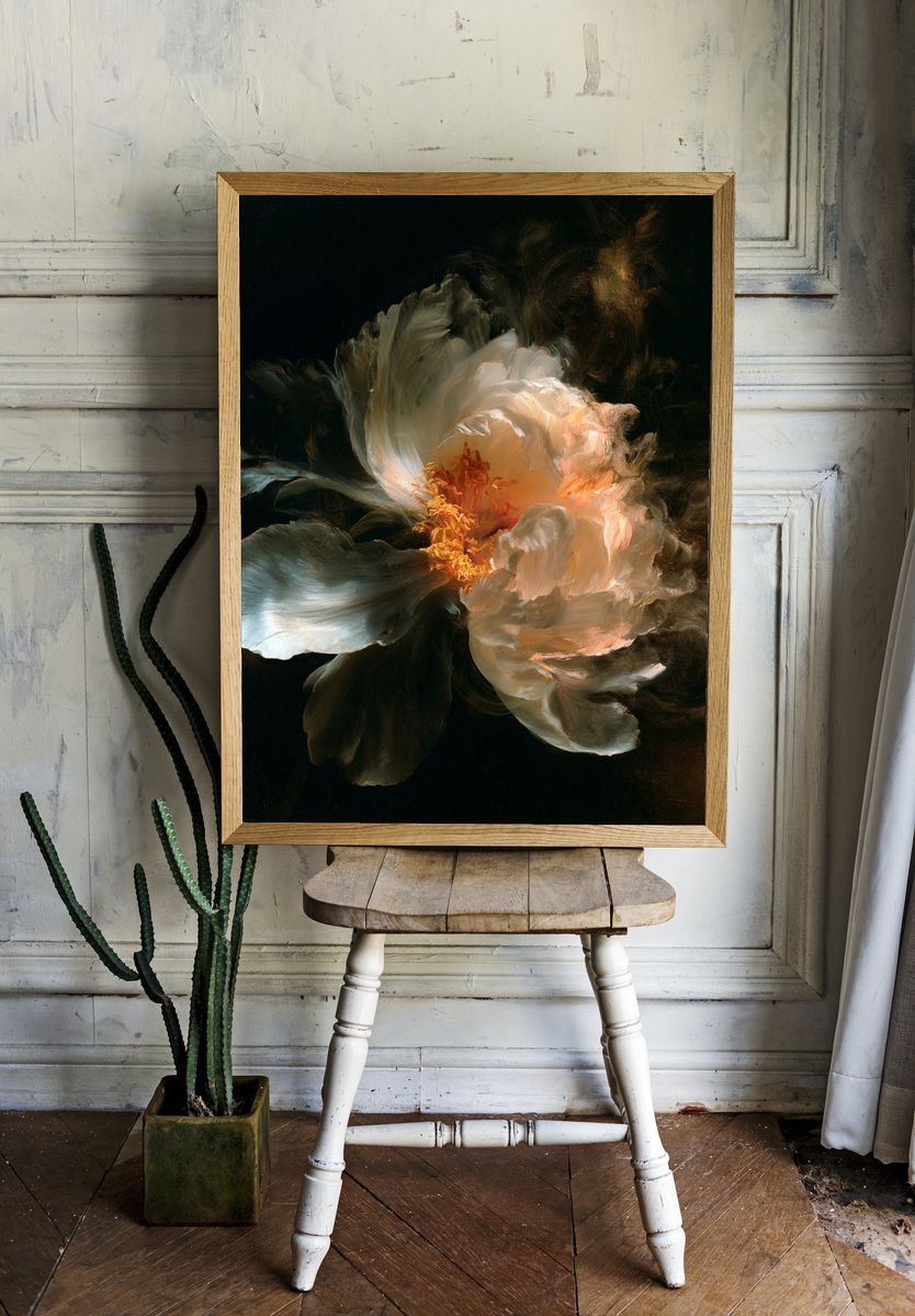Abstract Bloom Fine-Art Print. room preview