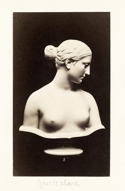 Naked woman sculpture, Bust Greek.