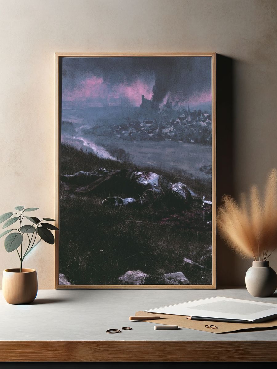 Dark Fantasy Battlefield Poster. — room view 2