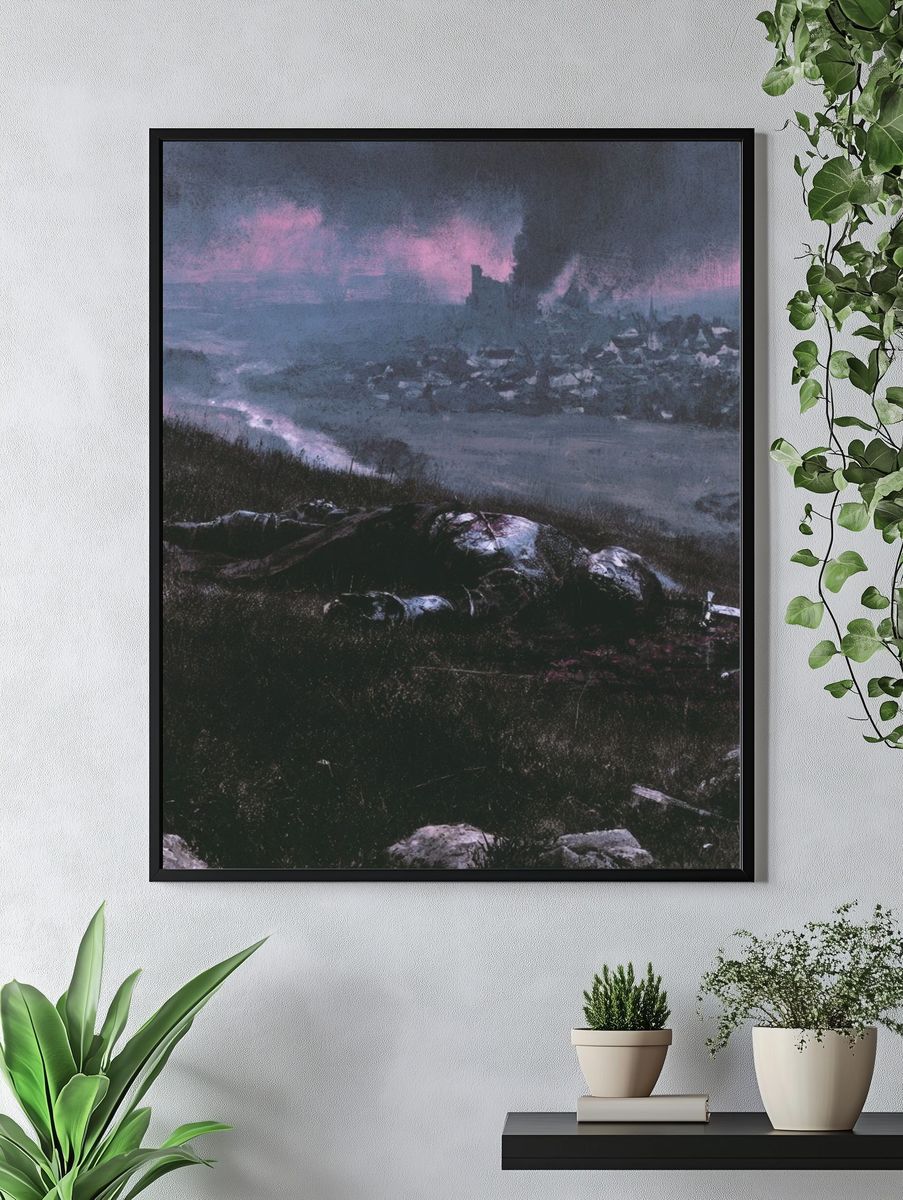 Dark Fantasy Battlefield Poster. — room view 4